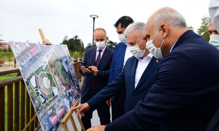 AK Parti Genel Başkan Vekili Yıldırım ve Bakan Kurum Millet Bahçesi’nde incelemelerde bulundu