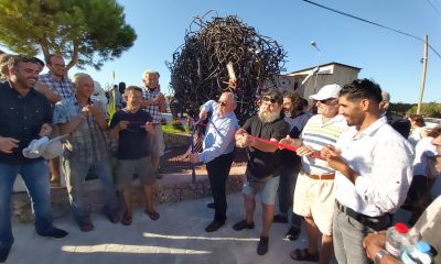 CHP’li başkanın ertelediği heykelin açılışı gerçekleştirildi