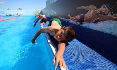 Çocuklar yüzme öğrensin diye 40 günde yüzme havuzu kuruldu