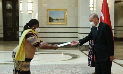 Cumhurbaşkanı Erdoğan, Gana’nın Ankara Büyükelçisi Ashietey-Odunton’u kabul etti