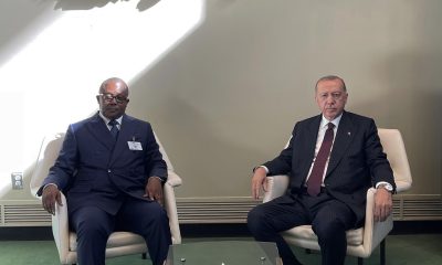 Cumhurbaşkanı Erdoğan, Gine Cumhurbaşkanı ile bir araya geldi