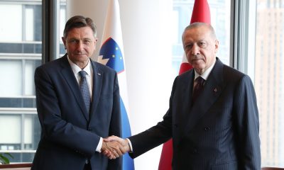 Cumhurbaşkanı Erdoğan, Slovenya Cumhurbaşkanı Pahor ile bir araya geldi