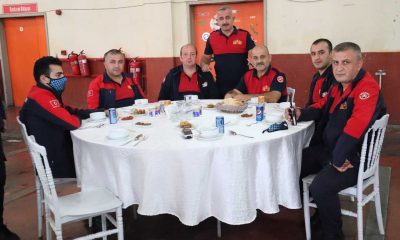 Eski ve yeni itfaiyeciler bir arada