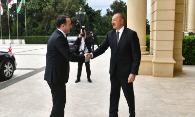 Gürcistan Başbakanı Garibaşvili, Aliyev tarafından kabul edildi