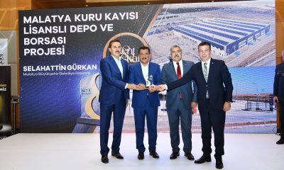 Malatya Büyükşehir’in lisanslı depo ile kongre fuar merkezi projelerine ödül