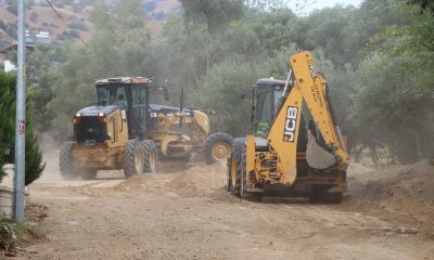 Nazilli Belediyesi Ocaklı Mahallesi’nde yeni yol açma çalışması başlattı
