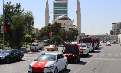 Şanlıurfa itfaiyesinden kortejli kutlama