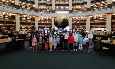 Şehit çocukları, Cumhurbaşkanlığı Millet Kütüphanesi’ni ziyaret etti
