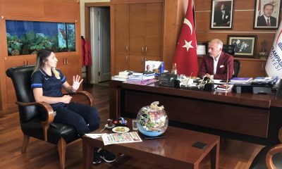 Tokyo Olimpiyatlarında Bronz Madalya alan Merve Çoban, Bayrampaşa Belediye Başkanını ziyaret etti