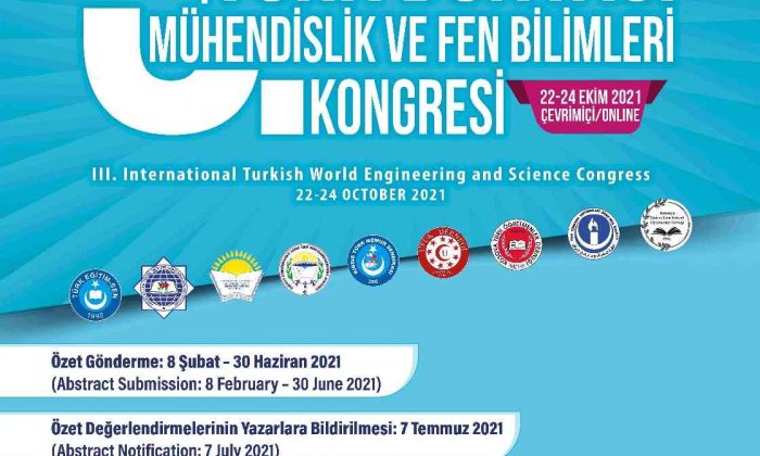 3’üncü Uluslararası Türk Dünyası Mühendislik ve Fen Bilimleri Kongresi için geri sayım başladı