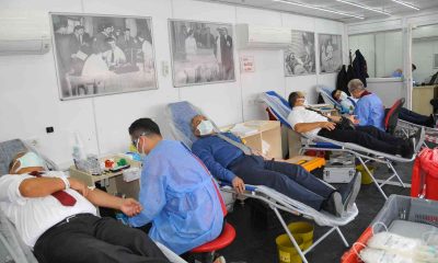 Başkan Akkaya ve belediye personelinden kan bağışı