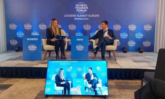 Başkan Aras Brüksel’deki forum’da Türkiye’yi temsil etti