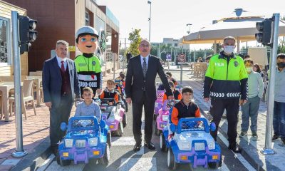Başkan Kavuş, trafik eğitiminde çocuklara eşlik etti