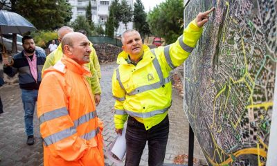 Başkan Soyer’den yağmur altında İZSU mesaisi