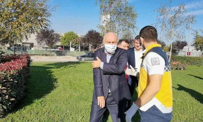 Belediye başkan yardımcısı ve daire müdürü kazada yaralandı