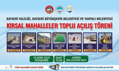 Büyükşehir öncülüğünde Yahyalı’ya 50 milyonluk yatırım
