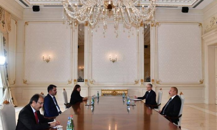 Çevre, Şehircilik ve İklim Değişikliği Bakanı Kurum, Aliyev tarafından kabul edildi