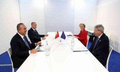 Cumhurbaşkanı Erdoğan, AB Komisyonu Başkanı Leyen’i kabul etti