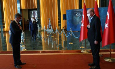 Cumhurbaşkanı Erdoğan bayram tebriklerini kabul etti