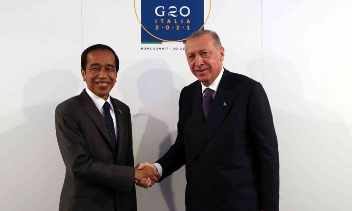 Cumhurbaşkanı Erdoğan, Endonezya Devlet Başkanı Widodo ile görüştü