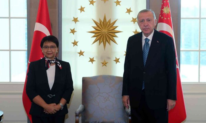 Cumhurbaşkanı Erdoğan, Endonezya Dışişleri Bakanını kabul etti
