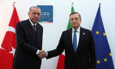 Cumhurbaşkanı Erdoğan, İtalya Başbakanı Draghi’yi kabul etti