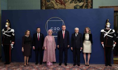 Cumhurbaşkanı Erdoğan, İtalya’da G20 liderleri onuruna verilen akşam yemeğine katıldı