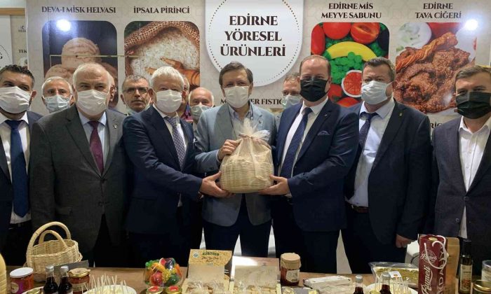 Edirne’nin yöresel ürünleri YÖREX’te tanıtıldı