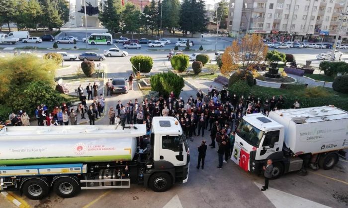 Ereğli Belediyesine hibe edilen yeni hizmet araçları tanıtıldı