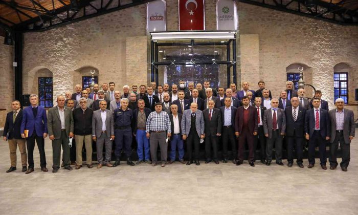 Kaymakam Kayhan ve Başkan Kavuş muhtarla buluştu