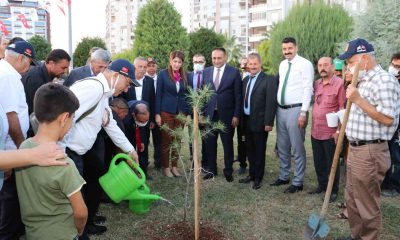 KKTC’den gelen muhtarlar Mersin’de fidan dikme etkinliğine katıldı