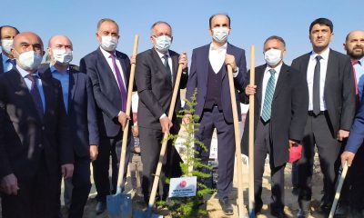 Konya’da Devlet Bahçeli Hatıra Ormanında fidanlar toprakla buluşturuldu