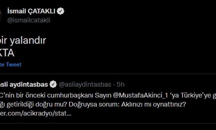 Sözcü Çataklı’dan ’Kıbrıslı 42 yazara Türkiye’ye giriş yasağı getirldi’ ifadesine sert cevap: “Bu bir yalandır, nokta”