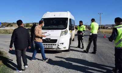 Sungurlu’da taşımalı okul servis araçları denetlendi