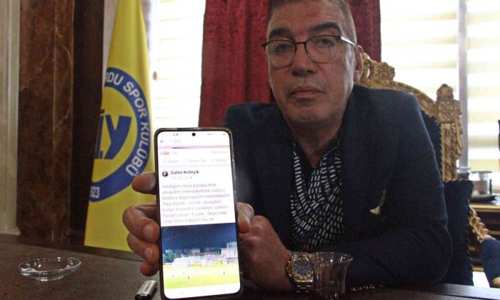 Tarsus İdman Yurdu Başkanı Şahin Kırbıyık: “Forması terlemeden sahadan çıkanları gördüm”