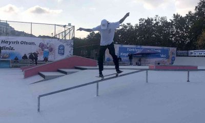 Türkiye’nin en büyük kaykay pistinde Türkiye Kaykay Şampiyonası düzenlendi