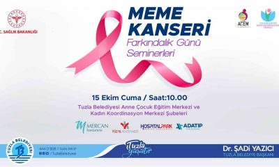 Tuzla Belediyesi’nin düzenlediği meme kanseri farkındalık seminerleri başlıyor
