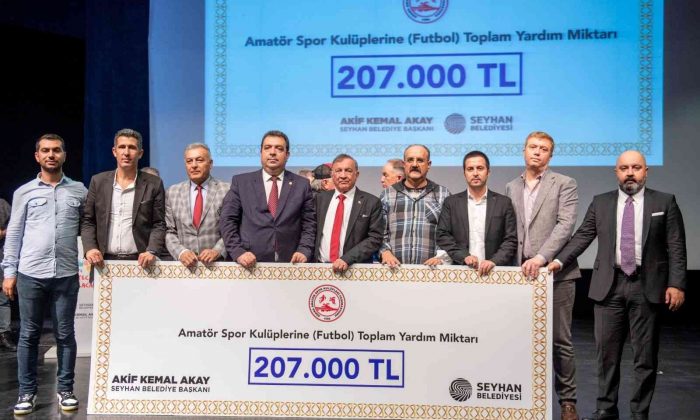 Adana’da amatör futbol kulüplerine 207 bin TL yardım