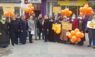 AK Partili kadınlar şiddete karşı tek ses oldu