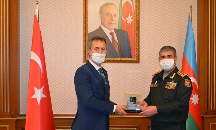 Azerbaycan Savunma Bakanı Hasanov, ASELSAN Yönetim Kurulu Başkanı Görgün’le görüştü