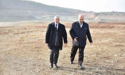 Barajları inceleyen başkan Aşgın israf etmeyin çağrı yaptı