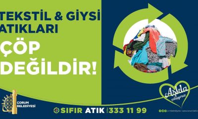 Çorum Belediyesi tekstil atıkları için ihaleye çıkıyor