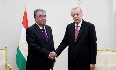 Cumhurbaşkanı Erdoğan, Tacikistan Cumhurbaşkanı Rahman ile görüştü