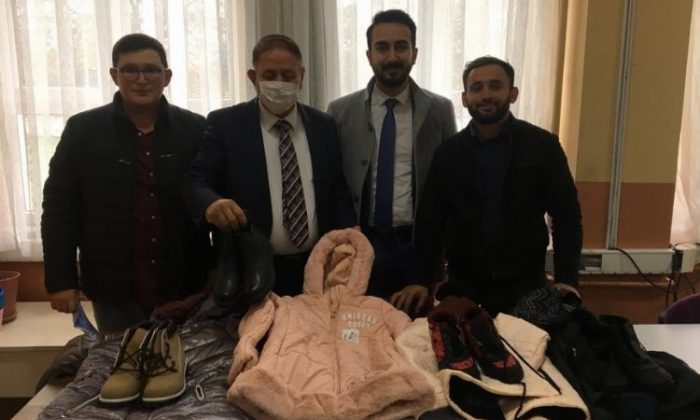 Gençler kardeşlerini üşütmedi