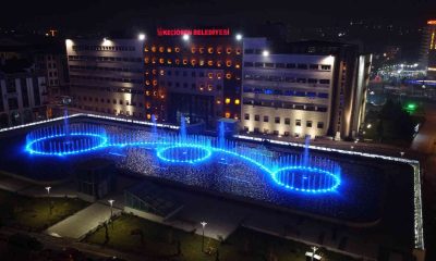 Keçiören’de farkındalık için mavi aydınlatma