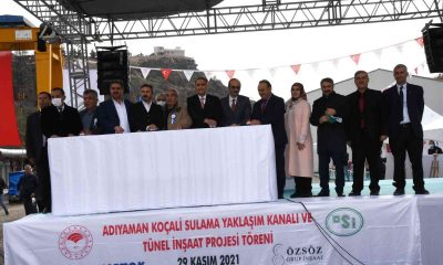 Koçali Barajı’nın sulama kanalı tüneline başlandı