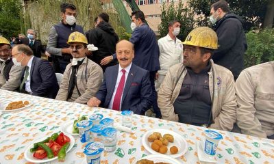 Maden işçilerinden Çalışma Bakanı Bilgin’e sevgi seli