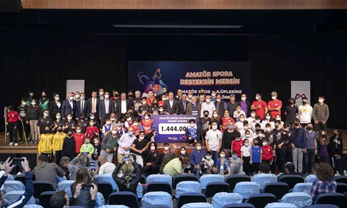Mersin’de 173 amatör spor kulübüne 1 milyon 444 bin lira maddi destek
