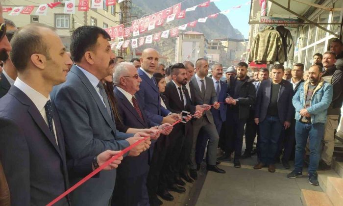 MHP Uludere ilçe başkanlığı binası törenle hizmete açıldı