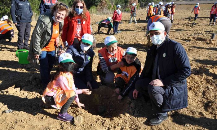 Minik TEMA gönüllüleri doğayla, fidanlar da toprakla buluştu
